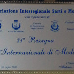 XXXI Rassegna Internazionale di Moda 2005 sartoria antonelli Sartoria Napoletana, artigiano, sarto, sartoria antonelli, sartoria artigianale, artigianato napoletano, napoli