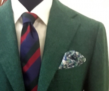 Green shetland wool jacket